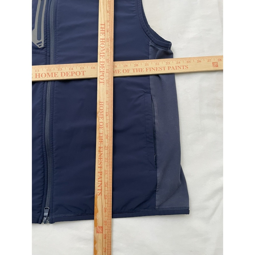 RLX Ralph Lauren Hybrid Mockneck Golf Vest XL Navy Blue French Terry Full Zip - Picture 7 of 7
